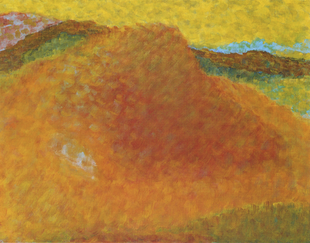 Sanduhrdüne, West-Tibet, Acryl auf Leinwand, 100x80 cm, 1994