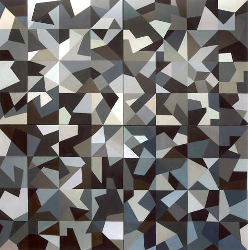 Wandel, unaufhörlich, Acryl auf Leinwand, 4x80x80 cm, 2010
